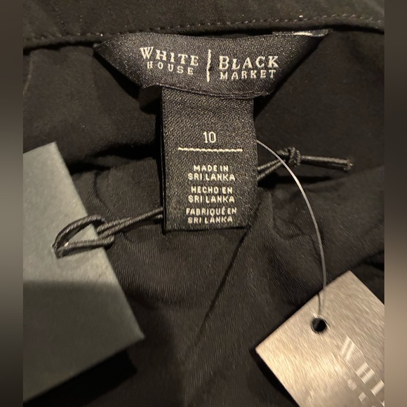 White House Black Market Genesis Convertible Black Dress Size 10 Knee Length NWT - Picture 11 of 16